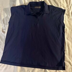FIGSPRO Pique Drop Shoulder Polo size medium in navy